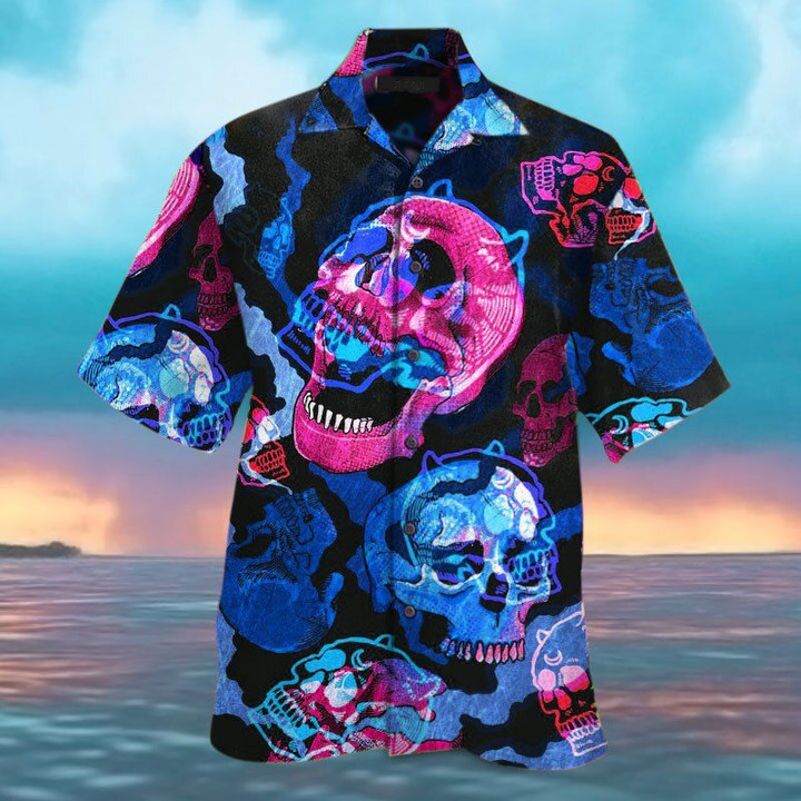 Skull Sun Hawaiian Shirt | For Men & Women | Adult | HW7050