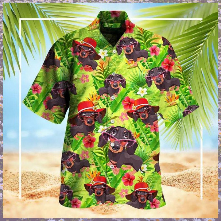 Funny Dachshund Hawaiian Shirt | For Men & Women | Adult | HW6942