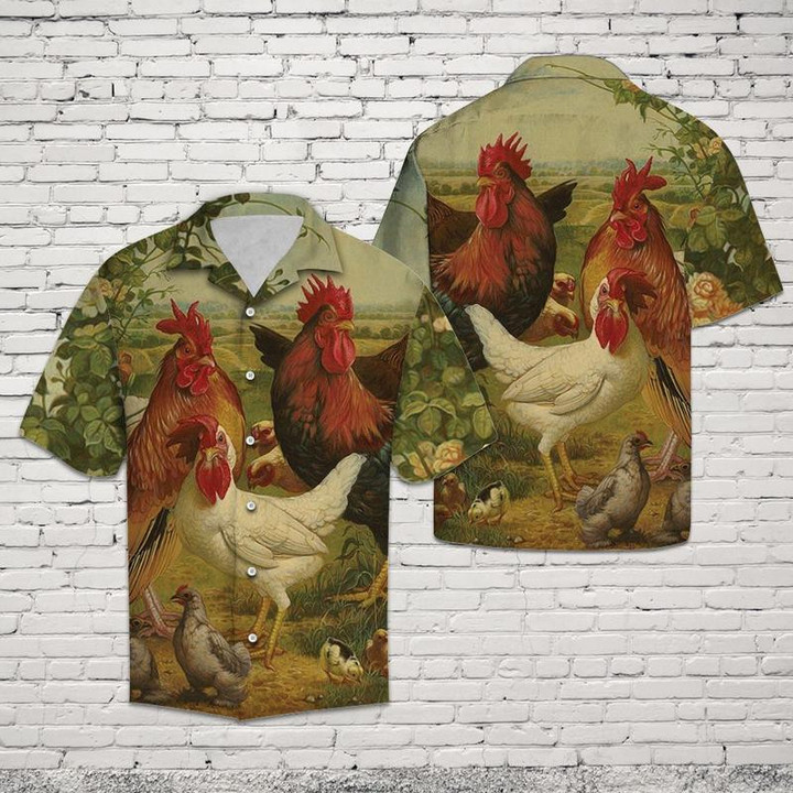 Chicken Farm Hawaiian Shirt | For Men & Women | Adult | HW6850