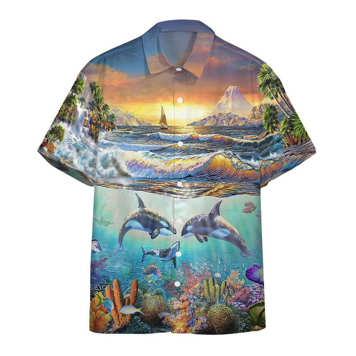 Paradise Bay Marine Life Hawaiian Shirt | For Men & Women | Adult | HW6754