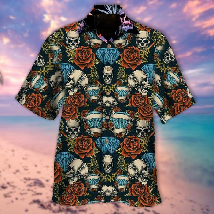 Skulls and Precious Diamonds Hawaiian Shirt | For Men & Women | Adult | HW6635