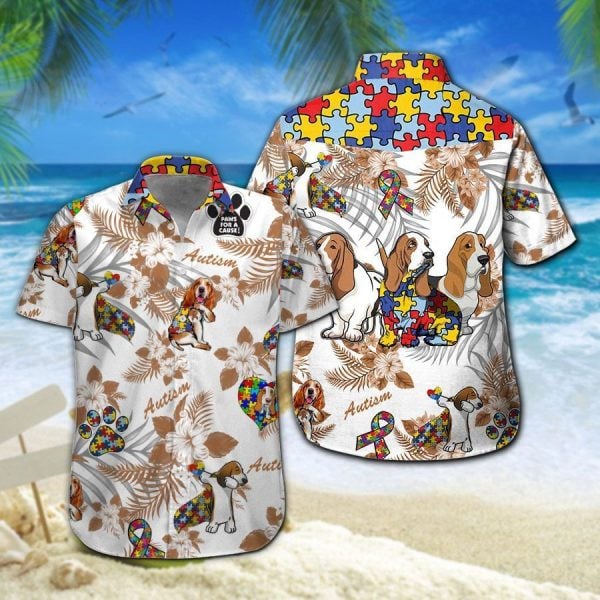 Basset Hound Autism Hawaiian Shirt | For Men & Women | Adult | HW6478