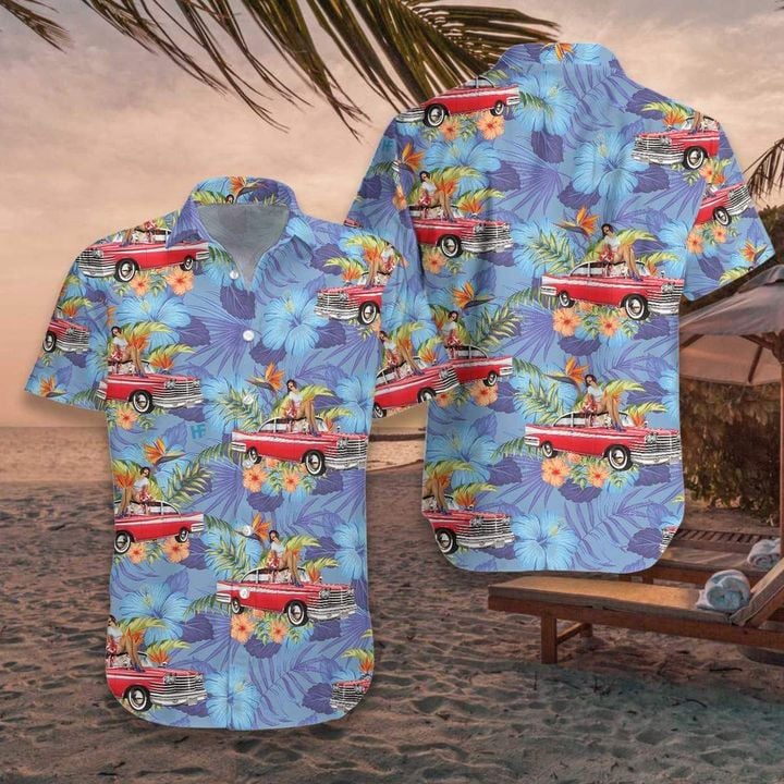 Retro Vintage Girl Hawaiian Shirt | For Men & Women | Adult | HW7526