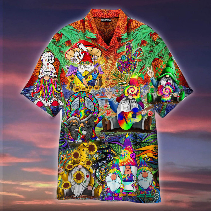 Hippies Gnome Peace Hawaiian Shirt | For Men & Women | Adult | HW4860
