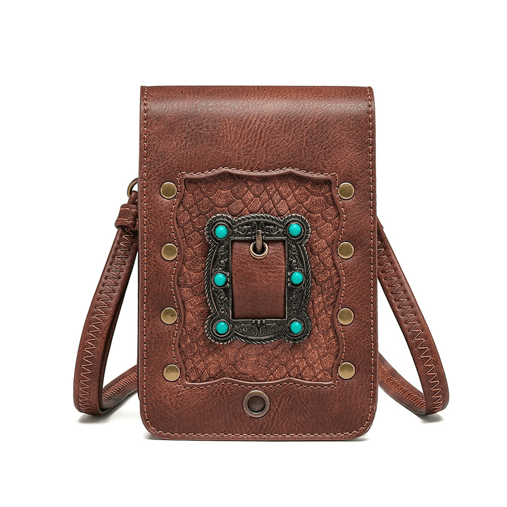 Vintage Leather Phone Bag