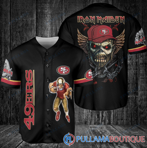 Iron Maiden 49ers Baseball Jersey