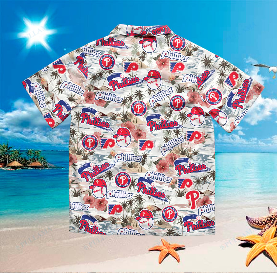Philadelphia Phillies MLB Hawaiian Shirt Sun Showers Aloha Shirt - Trendy  Aloha