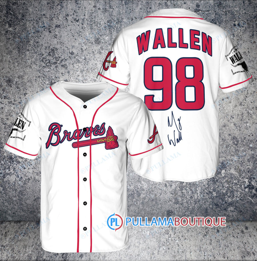 Braves Jersey Baseball All Over Printed Nike Morgan Wallen 98 Jersey Shirts  Atlanta Braves New Jersey Baseball Game Red Black Grey White City Connect  Jersey 2023 - Laughinks