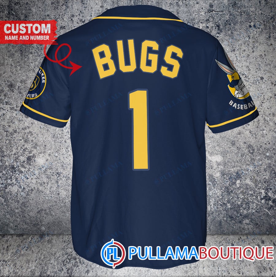 Customize Your Milwaukee Brewers Bugs Bunny Jersey! - Pullama