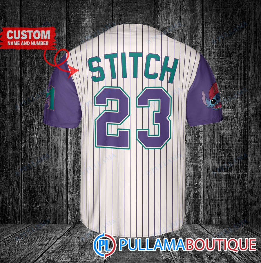 Custom Arizona Diamondbacks Jersey | Stitch Cream-Purple