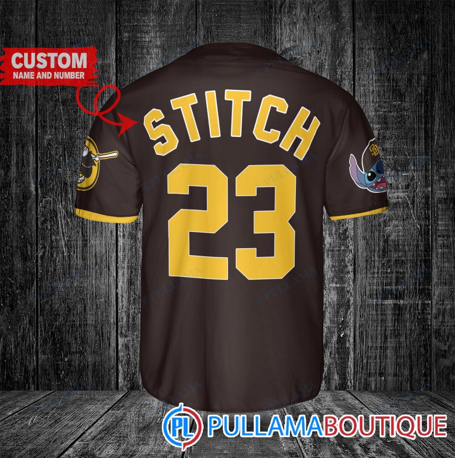 Custom Padres Jersey  Brown Stitch Baseball - Pullama