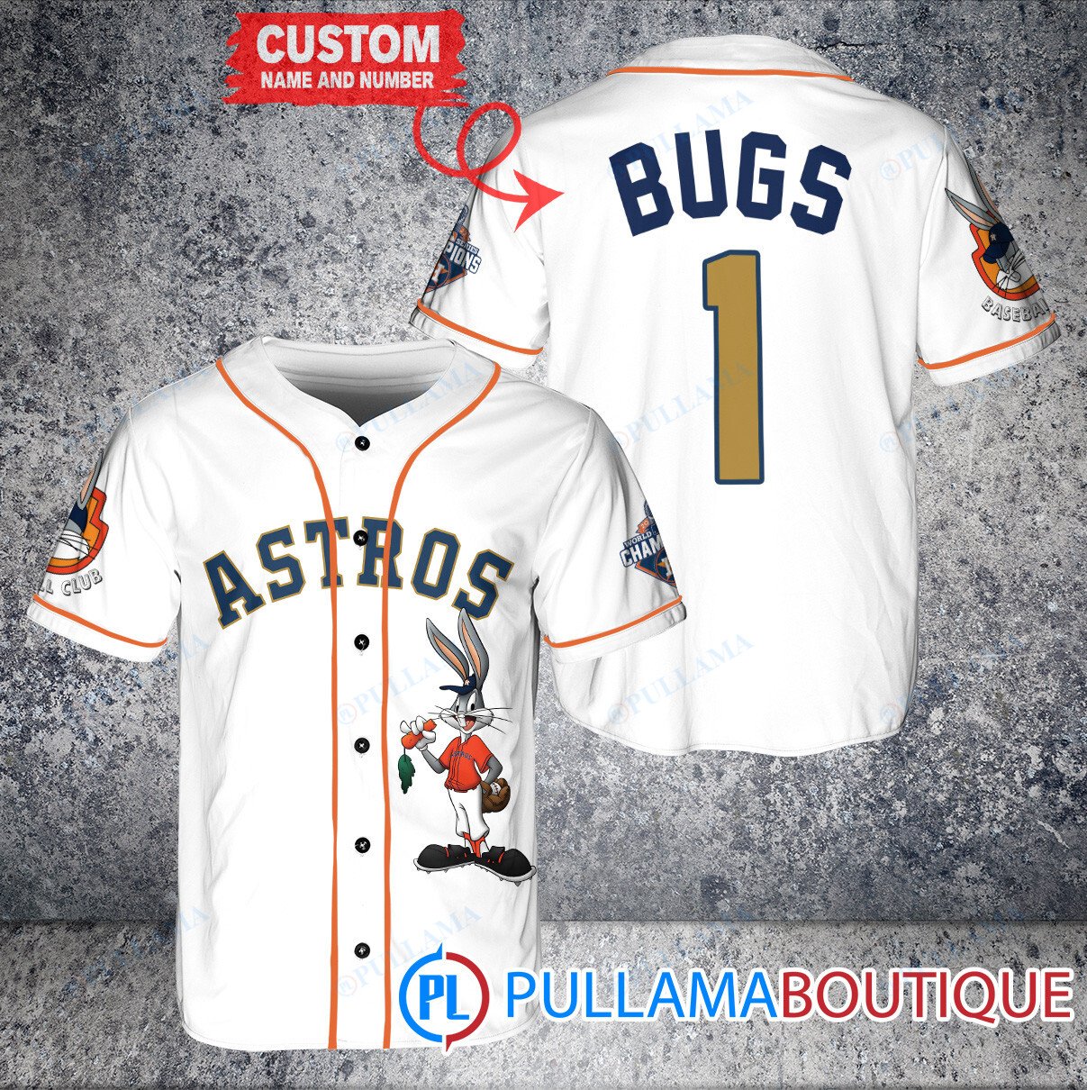 Customize Astros Jersey w/ Bugs Bunny