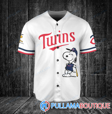 Custom Minnesota Twins Snoopy Baseball Jersey - Pullama