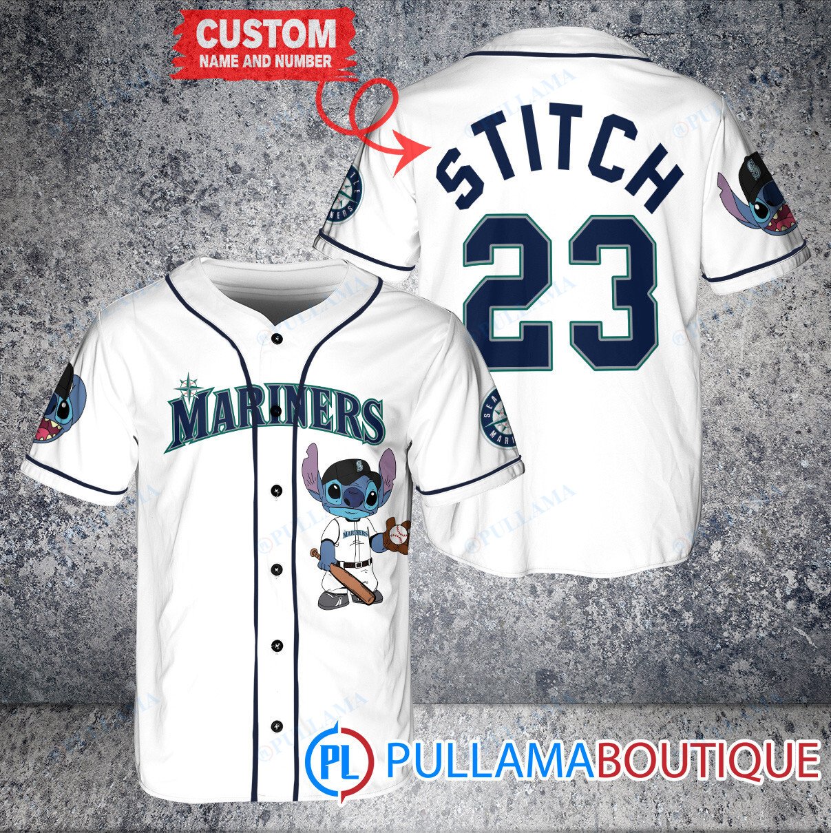 Customize Seattle Mariners Baseball Jersey - Royal - Pullama