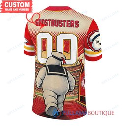 Kansas City Chiefs Stay Puft Marshmallow Man with Super Bowl Trophy Retro Sailor Comic Custom Football Jersey