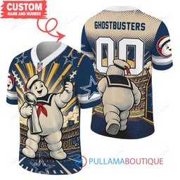 Dallas Cowboys Stay Puft Marshmallow Man with Super Bowl Trophy Retro Sailor Comic Custom Football Jersey