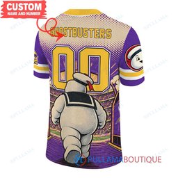 Minnesota Vikings Stay Puft Marshmallow Man with Super Bowl Trophy Retro Sailor Comic Custom Football Jersey