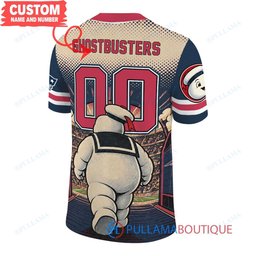 New England Patriots Stay Puft Marshmallow Man with Super Bowl Trophy Retro Sailor Comic Custom Football Jersey