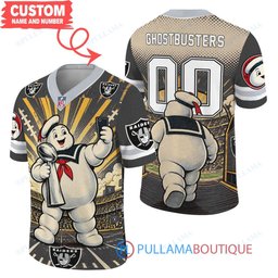 Las Vegas Raiders Stay Puft Marshmallow Man with Super Bowl Trophy Retro Sailor Comic Custom Football Jersey
