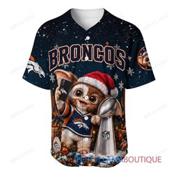Denver Broncos Gremlins with Super Bowl Trophy Custom Football Jersey