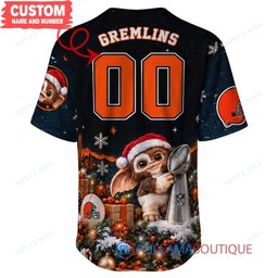 Cleveland Browns Gremlins with Super Bowl Trophy Custom Football Jersey