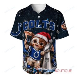 Indianapolis Colts Gremlins with Super Bowl Trophy Custom Football Jersey