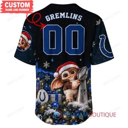 Indianapolis Colts Gremlins with Super Bowl Trophy Custom Football Jersey