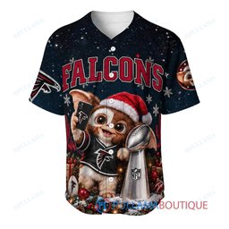 Atlanta Falcons Gremlins with Super Bowl Trophy Custom Football Jersey