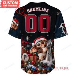 Atlanta Falcons Gremlins with Super Bowl Trophy Custom Football Jersey
