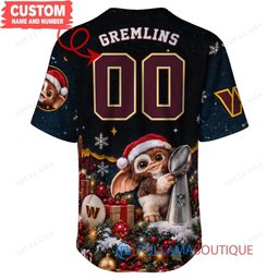 Washington Commanders Gremlins with Super Bowl Trophy Custom Football Jersey