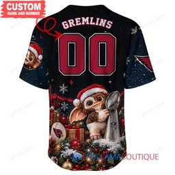 Arizona Cardinals Gremlins with Super Bowl Trophy Custom Football Jersey