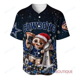 Dallas Cowboys Gremlins with Super Bowl Trophy Custom Football Jersey