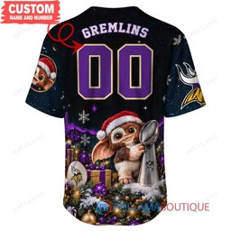 Minnesota Vikings Gremlins with Super Bowl Trophy Custom Football Jersey