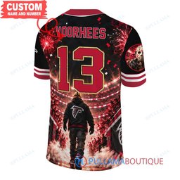 Atlanta Falcons Jason Voorhees Friday the 13th with Super Bowl Trophy Night Victory Custom Football Jersey