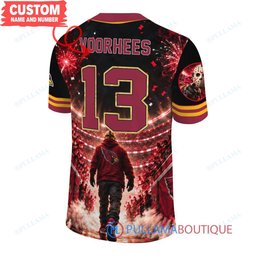 Arizona Cardinals Jason Voorhees Friday the 13th with Super Bowl Trophy Night Victory Custom Football Jersey