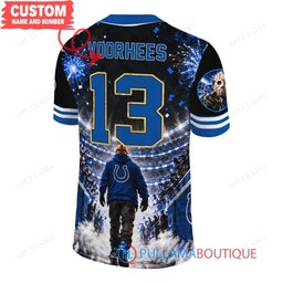 Indianapolis Colts Jason Voorhees Friday the 13th with Super Bowl Trophy Night Victory Custom Football Jersey
