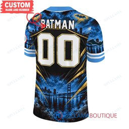 Tennessee Titans Batman with Super Bowl Trophy Gridiron Heroes Custom Football Jersey