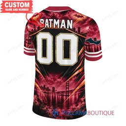 Tampa Bay Buccaneers Batman with Super Bowl Trophy Gridiron Heroes Custom Football Jersey