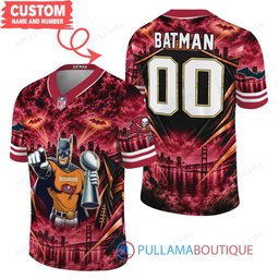 Tampa Bay Buccaneers Batman with Super Bowl Trophy Gridiron Heroes Custom Football Jersey