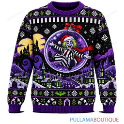 Beetlejuice Christmas Ornament Balloons ugly christmas sweater