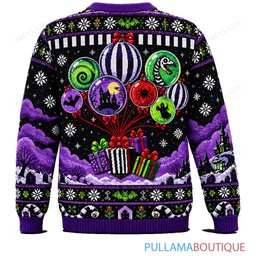 Beetlejuice Christmas Ornament Balloons ugly christmas sweater