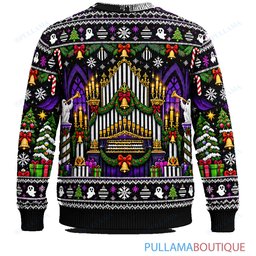 Beetlejuice Ghost Christmas Orchestra ugly christmas sweater