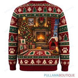 Snoopy Joe Cool Cozy Christmas Living Room ugly christmas sweater
