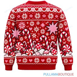 Snoopy Joe Cool Candy Cane Comic Pop ugly christmas sweater