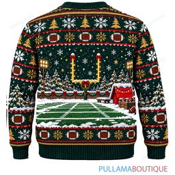 Snoopy Joe Cool Christmas Football Field ugly christmas sweater