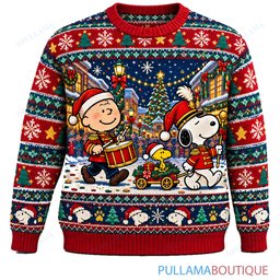 Snoopy Joe Cool Holiday Parade Downtown ugly christmas sweater