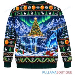 Son Goku Dragon Ball Broly Mountain Christmas ugly christmas sweater