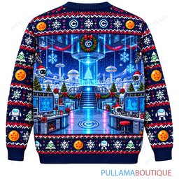 Son Goku Dragon Ball Bulma Holiday Lab ugly christmas sweater