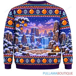 Son Goku Dragon Ball Piccolo Gohan Winter Training ugly christmas sweater