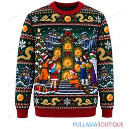 Son Goku Dragon Ball Seven Dragon Balls Advent Shrine ugly christmas sweater